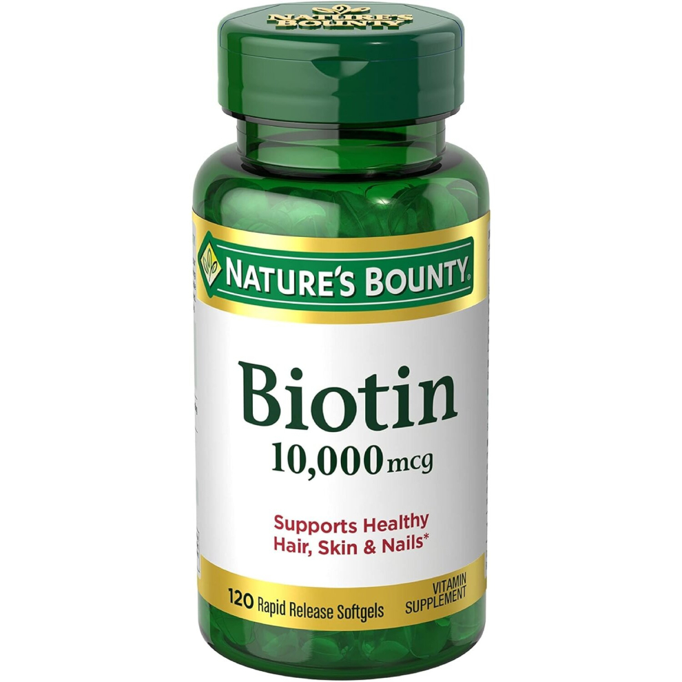 Photos - Vitamins & Minerals Natures Bounty Nature's Bounty Biotin, Hair, Skin and Nails, 10,000 mcg,120 soft gels 