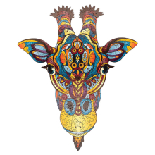 (A3) A3/A4/A5 3D Wooden Cute Deer Shape Jigsaw Puzzle DIY Each Animal Shaped Crafts Toy Anti-stress Early Learning Education Gift For Kid and Adults