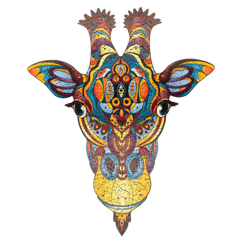 (A3) A3/A4/A5 3D Wooden Cute Deer Shape Jigsaw Puzzle DIY Each Animal Shaped Crafts Toy Anti-stress Early Learning Education Gift For Kid and Adults-image-OPC-PDBYFNW-NEW