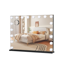 (18 LED Black) Hollywood make-up mirror 15/18 Bulb Lighting w/USB