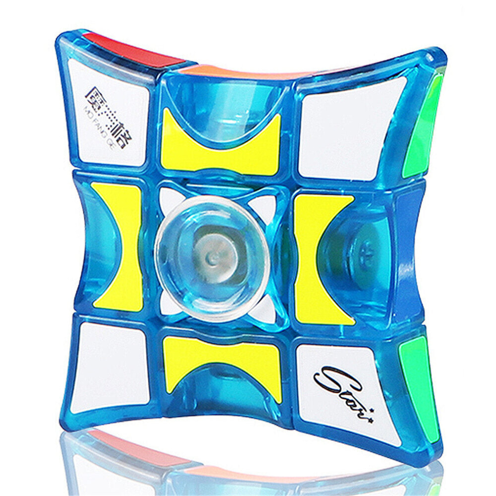 (Blue) Fingertip Magic Cubes 1x3x3 Professional Speed Game Adult Educational Learning Puzzle Toys for Childrens Gifts-image-OPC-PDBYFVF-NEW