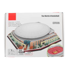 (B 61Pcs) 3D Puzzle Paper DIY Assembled Model 5 Kinds Of Basketball Courts For Children Toys