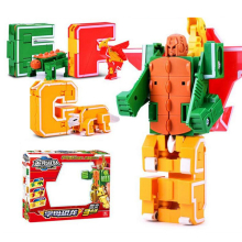(H) DIY Puzzle Educational Toys English Letter Transformation Alphabet Dinosaur Robot Animal Kids Toy Gift For Children