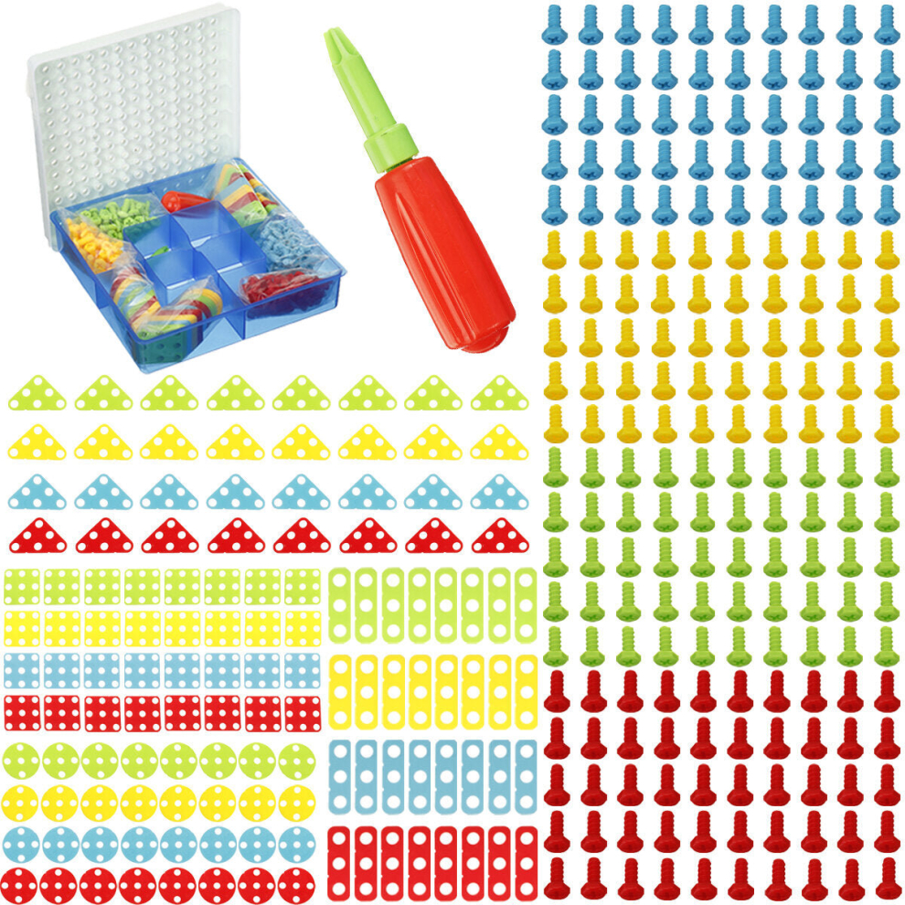 310Pcs Drilling Screw Set 3D Creative Nut Disassembly Creative Puzzle Toys Accessories Kids Building Bricks Gifts-image-OPC-PDBYHVS-NEW