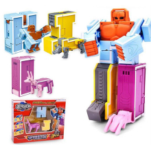 (A) DIY Puzzle Educational Toys English Letter Transformation Alphabet Dinosaur Robot Animal Kids Toy Gift For Children