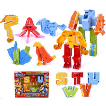 (E) DIY Puzzle Educational Toys English Letter Transformation Alphabet Dinosaur Robot Animal Kids Toy Gift For Children