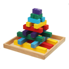 Wooden Colored Decimal Stick Toy Early Learning Educational Puzzle Toys for Kindergarten Childrens