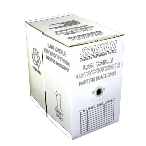 Samson 305m Samson CAT6 Pure Copper LSZH WHITE Internal Network Cable HDBaseT Certified 1