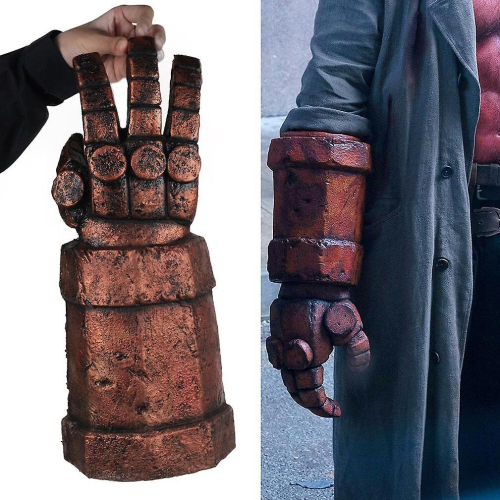 Hellboy Cosplay Gloves Hallooween Performance Emulsion Costume 1