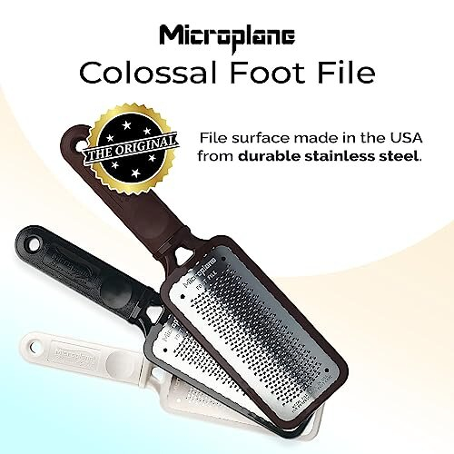Microplane Colossal Pedicure File Foot Rasp Brown 2