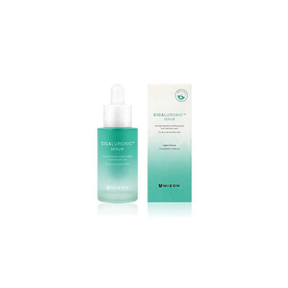Mizon Cicaluronic Serum, Soothing, Moisturising, Hyaluronic Acid, Vegan Formula, Korean Skincare (30 Ml)