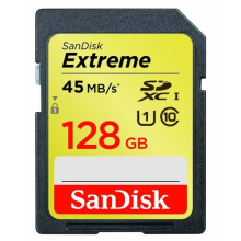 SDSDX-128G-X46 Extreme SDXC UHS-I Class 10 Memory Card up to 45MB/s read - 128 GB