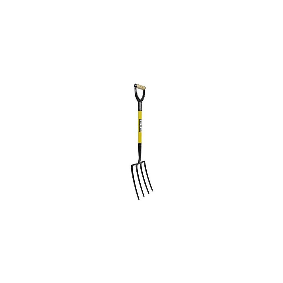 - Professional Solid Forged Contractors Fork - Garden Fork Heavy Duty Professional Site and Gardening Tools - For Home