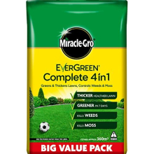 Evergreen Complete 4-in-1 Lawn Food, Weed & Moss Control, 360 m2