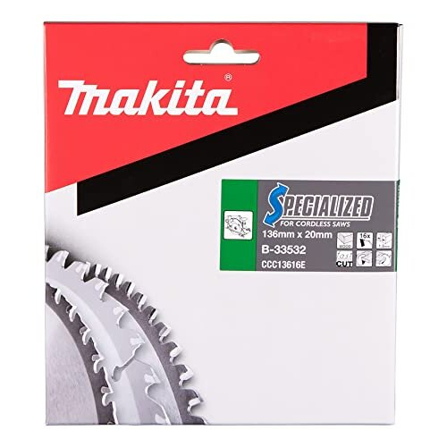 Makita B-33532 Specialized Blade for Cordless Saws 136x20x16T 2