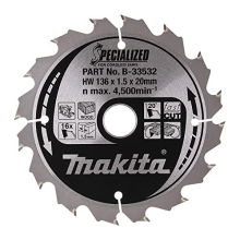 B-33532 Specialized Blade for Cordless Saws 136x20x16T