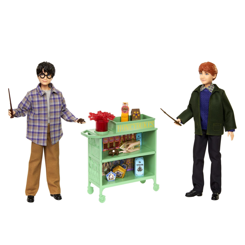 Toys, Harry & Ron on the Hogwarts Express Dolls with Accessories, 12-Inch Harry Potter Dolls, HND79