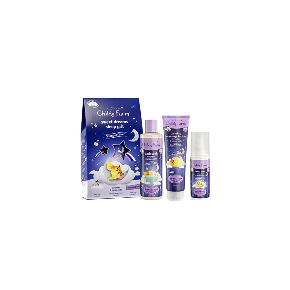 Slumber Time Sleep Gift Set, Sweet Dreams Lavender and Moonmilk, Suitable for Newborns with Dry, Sensitive and