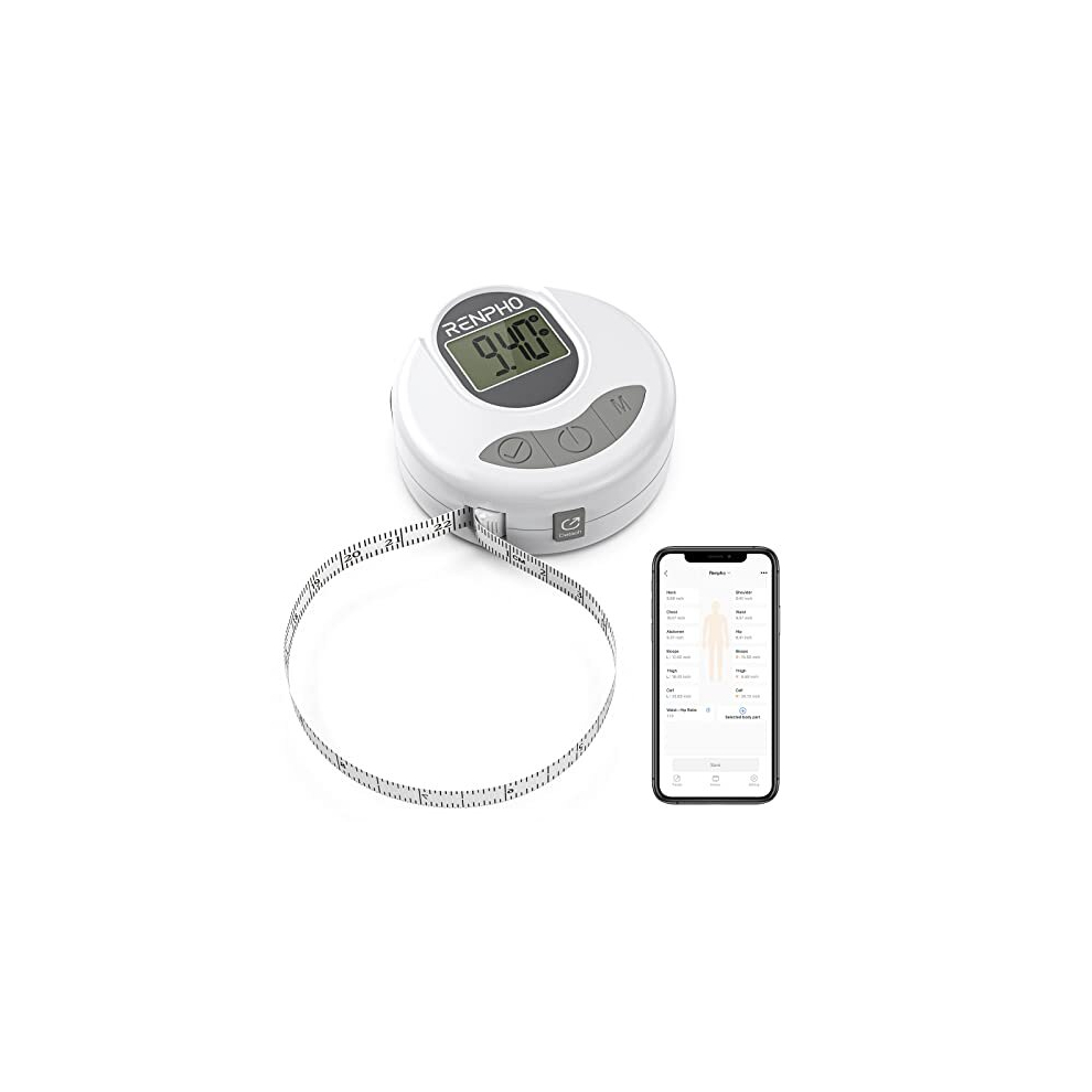 Digital Body Tape Measure, Smart Bluetooth Measuring Tape for Body Measuring, Weight Loss, Muscle Gain, Fitness