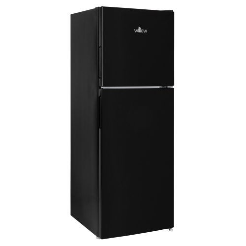 Willow Appliances Willow 138L Black Top Mount Fridge Freezer with Adjustable Thermostat 2