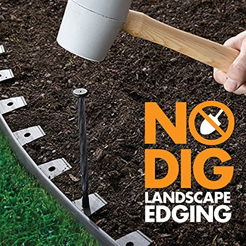 3000-40C-4 No-Dig Landscape Edging Kit, 40 Foot, Black 2