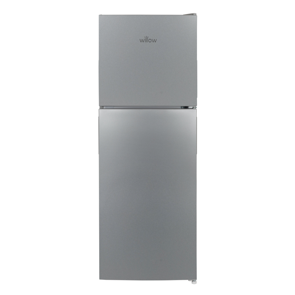 Willow 138L Silver Top Mount Fridge Freezer with Adjustable Thermostat