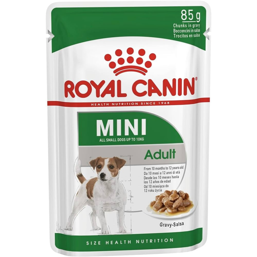 Royal Canin Health Nutrition Mini Adult Wet Multipack in Gravy 48x85g
