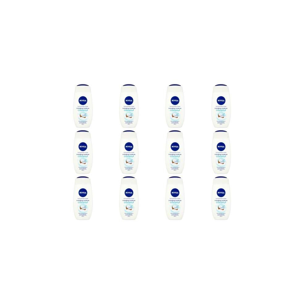 Nivea Shower Coconut Cream, 250ml (Pack of 12)