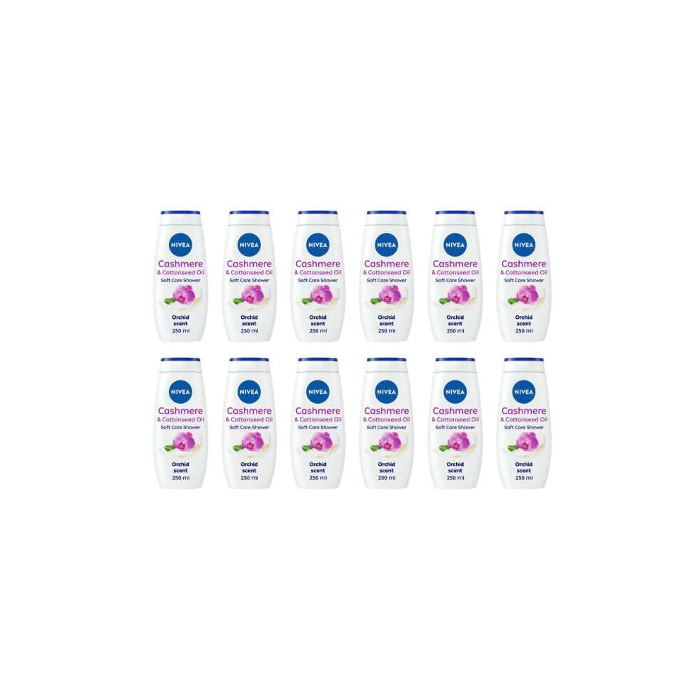 Nivea Shower Cashmere & Cotton 250ml (Pack of 12)