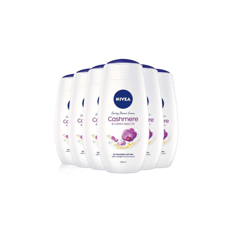 Nivea Shower Cashmere & Cotton 250ml (Pack of 6)