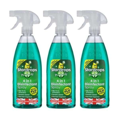 Stardrops 4-in-1 Pine Scented Disinfectant Spray 750 ml (Pack of 3) on ...