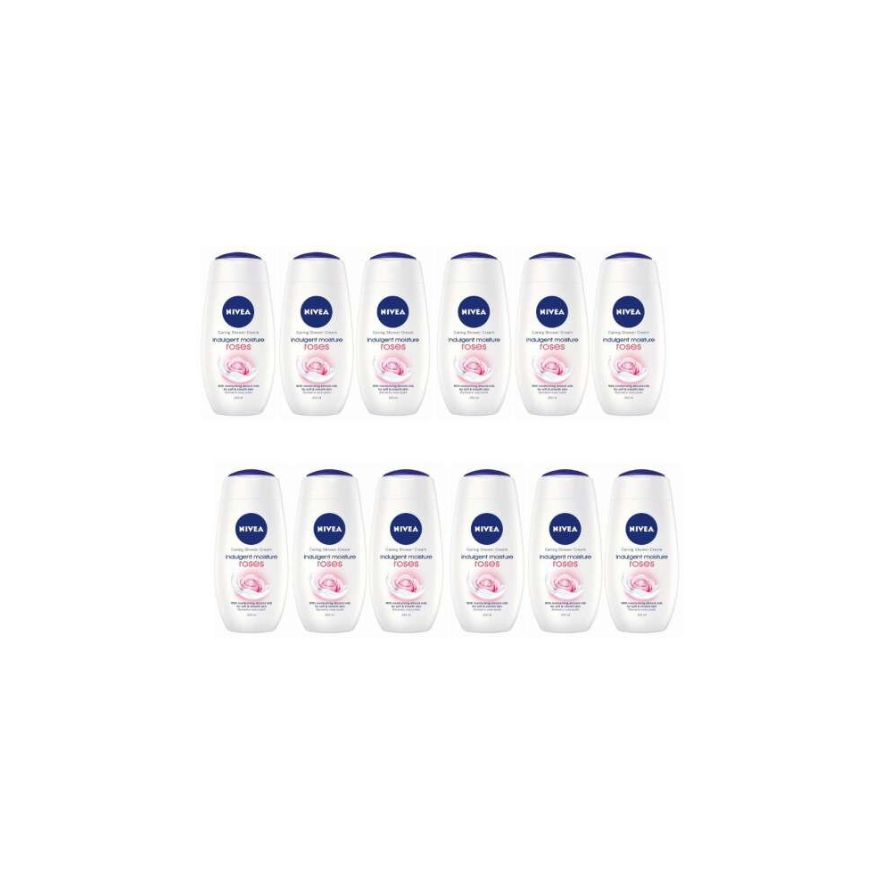 Nivea shower indulgent moisture rose 250ml (Pack of 12)