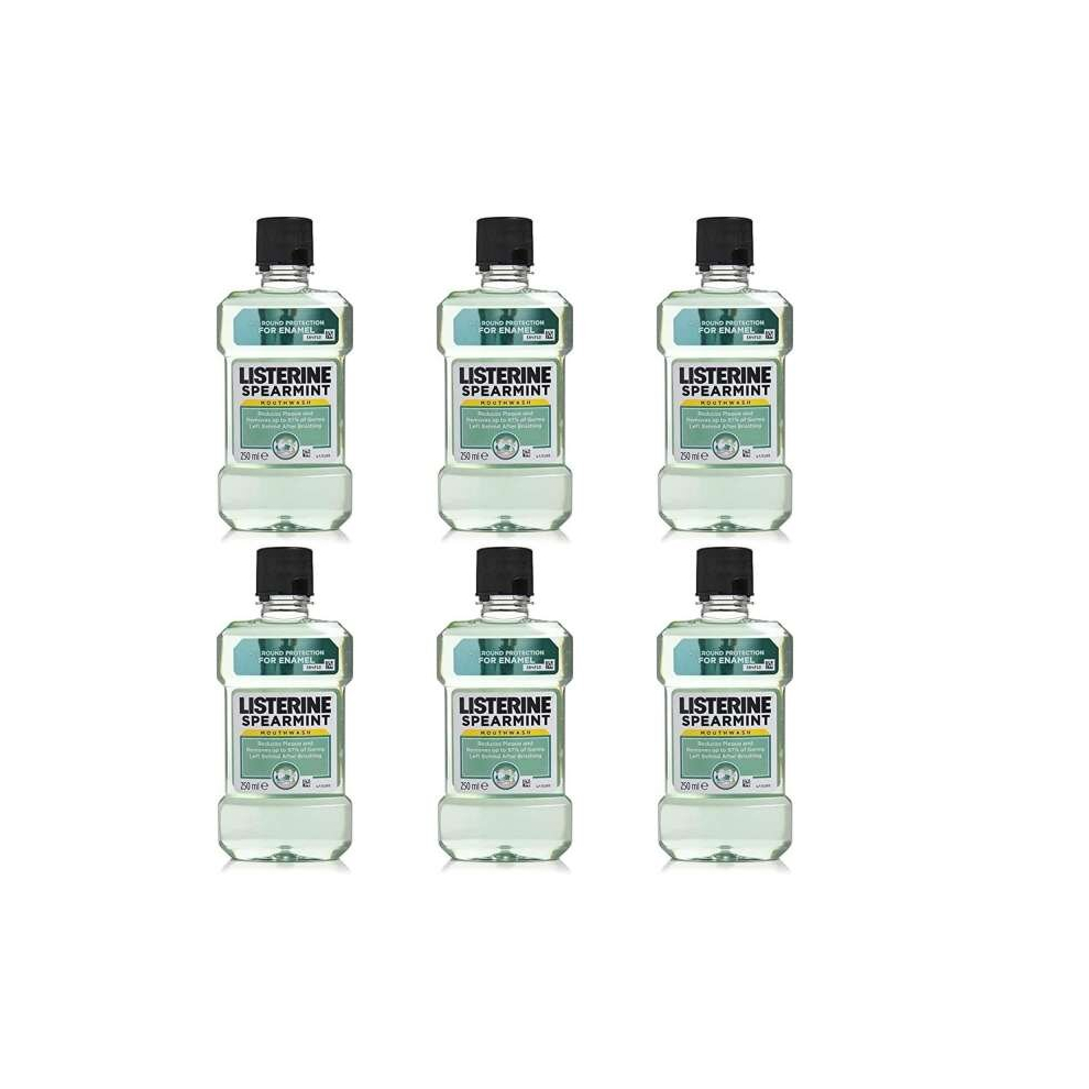 Listerine Spearmint Mouthwash 250ml (Pack of 6)