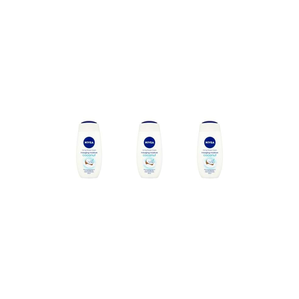 Nivea Shower Coconut Cream, 250ml (Pack of 3)