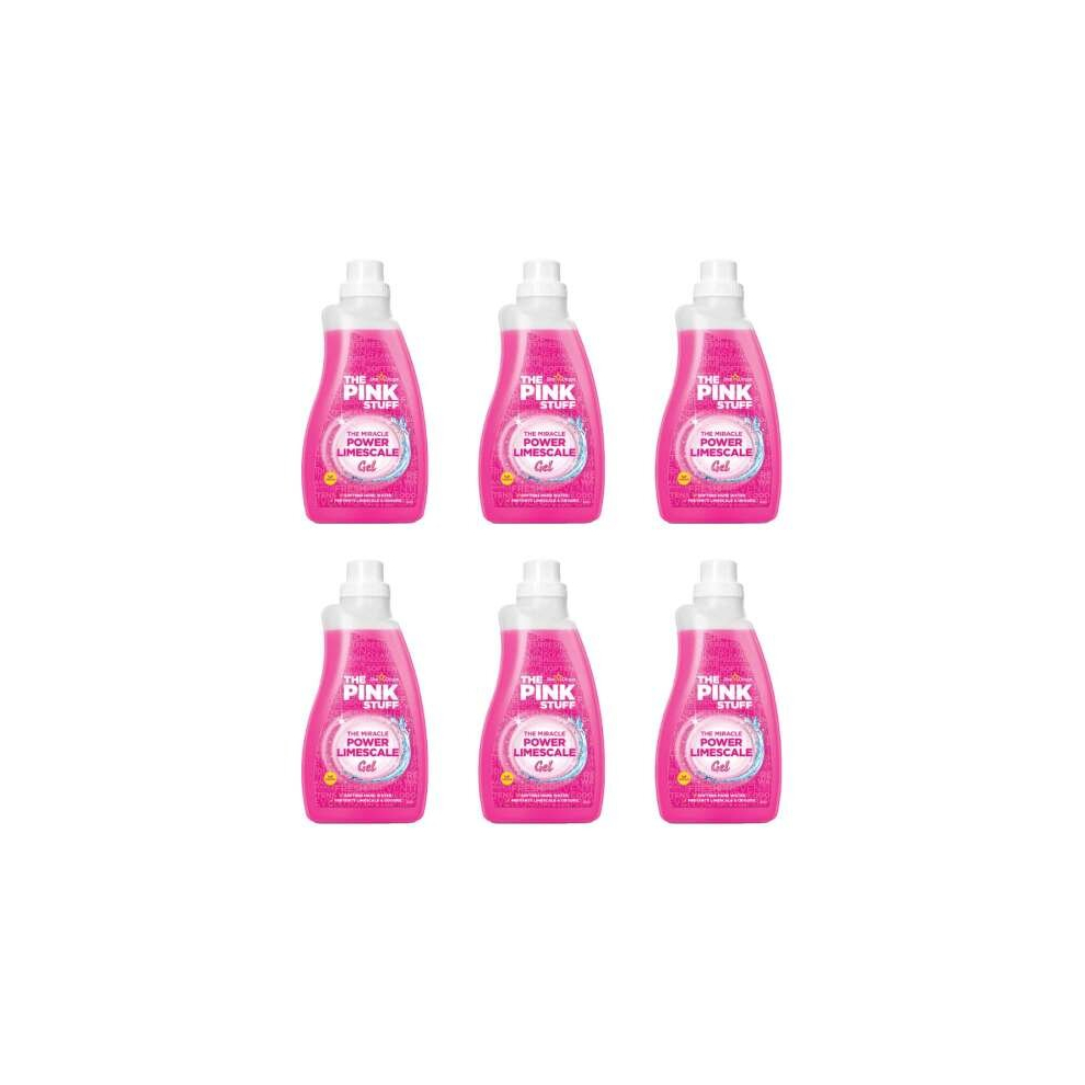 The Pink Stuff Miracle Power Limescale Gel for Washing Machine 1L (Pack of 6)