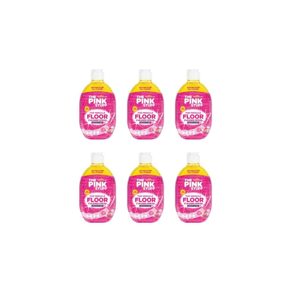 THE PINK STUFF The Miracle Direct to Floor Cleaner Squirt & Mop 750 ml (Pack of 6)