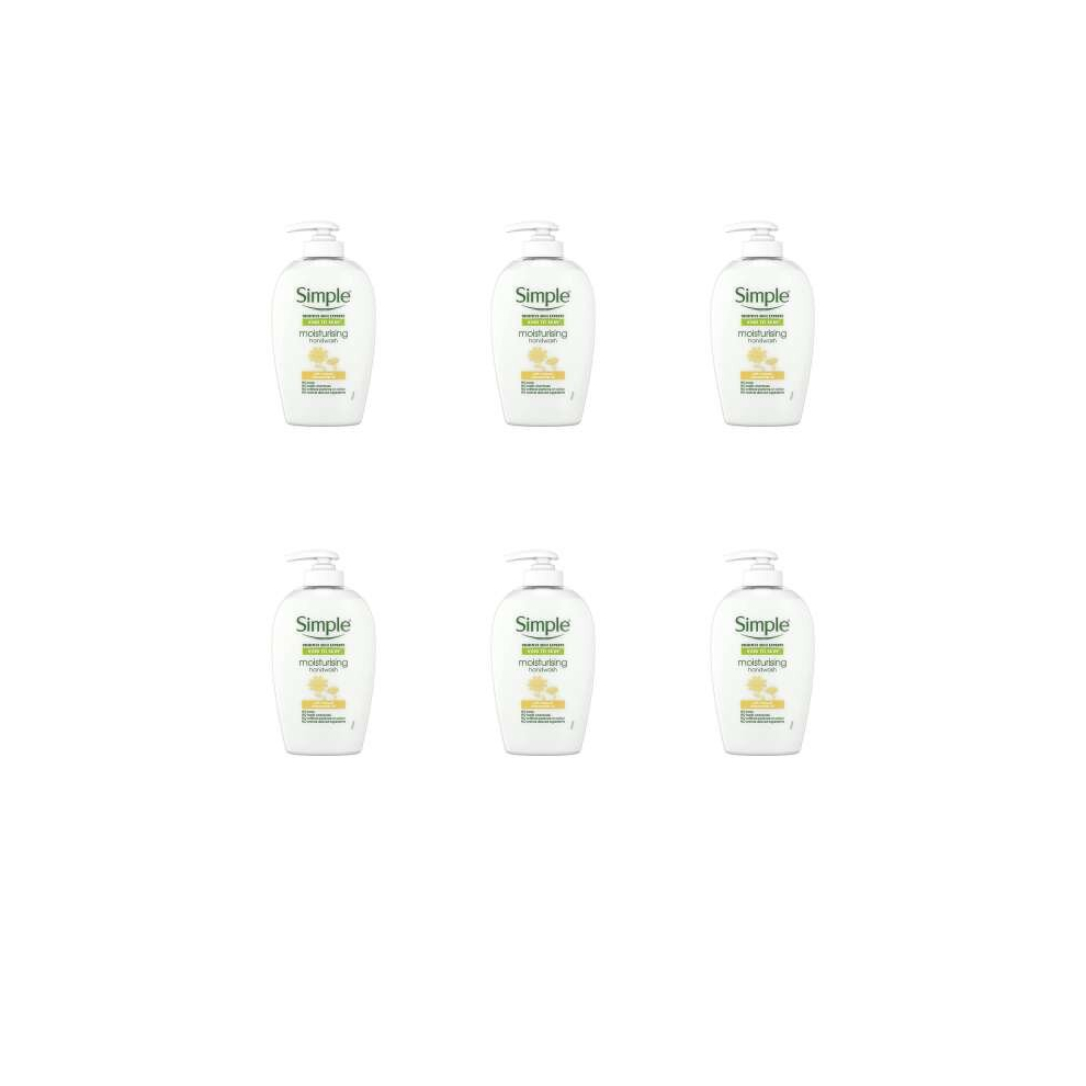 Simple Kind to Skin Moisturising Hand Wash, 250ml (Pack of 6)