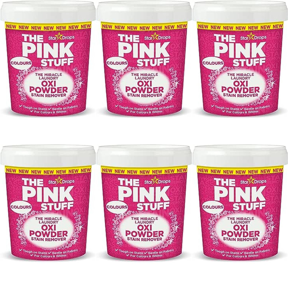 Stardrops The Pink Stuff Oxi Powder Stain Remover Colours - 1kg (Pack of 6)