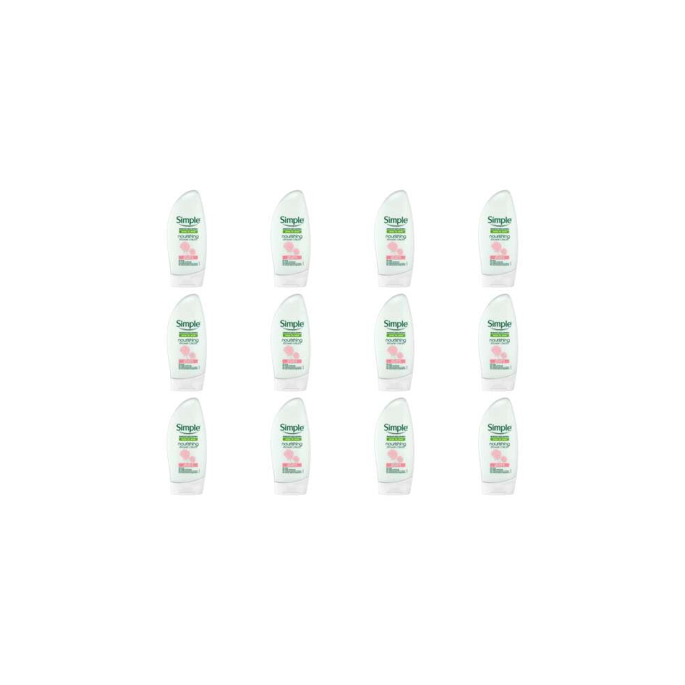 Simple Kind to Skin Nourishing Shower Cream 225 ml (Pack of 12)