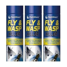 Pestshield Fly & Wasp Kill Aerosol 300ml (Pack of 3)