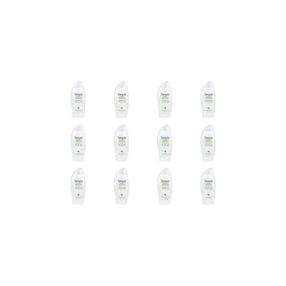 Simple Kind to Skin Refreshing Shower Gel 225ml (Pack of 12)