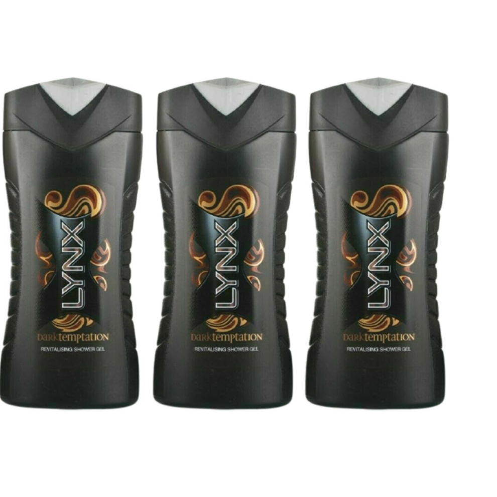 Lynx Dark Temptation, shower gel 250ml (Pack of 3)