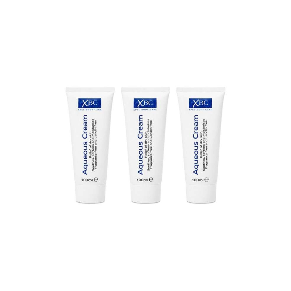 XBC Aqueous Cream Tube Relief Of Dry Skin 100ml (Pack of 3)