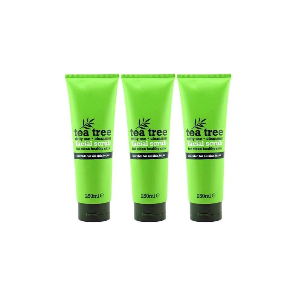 XBC Tea Tree Facial Scrub, 250 ml (Pack of 3)