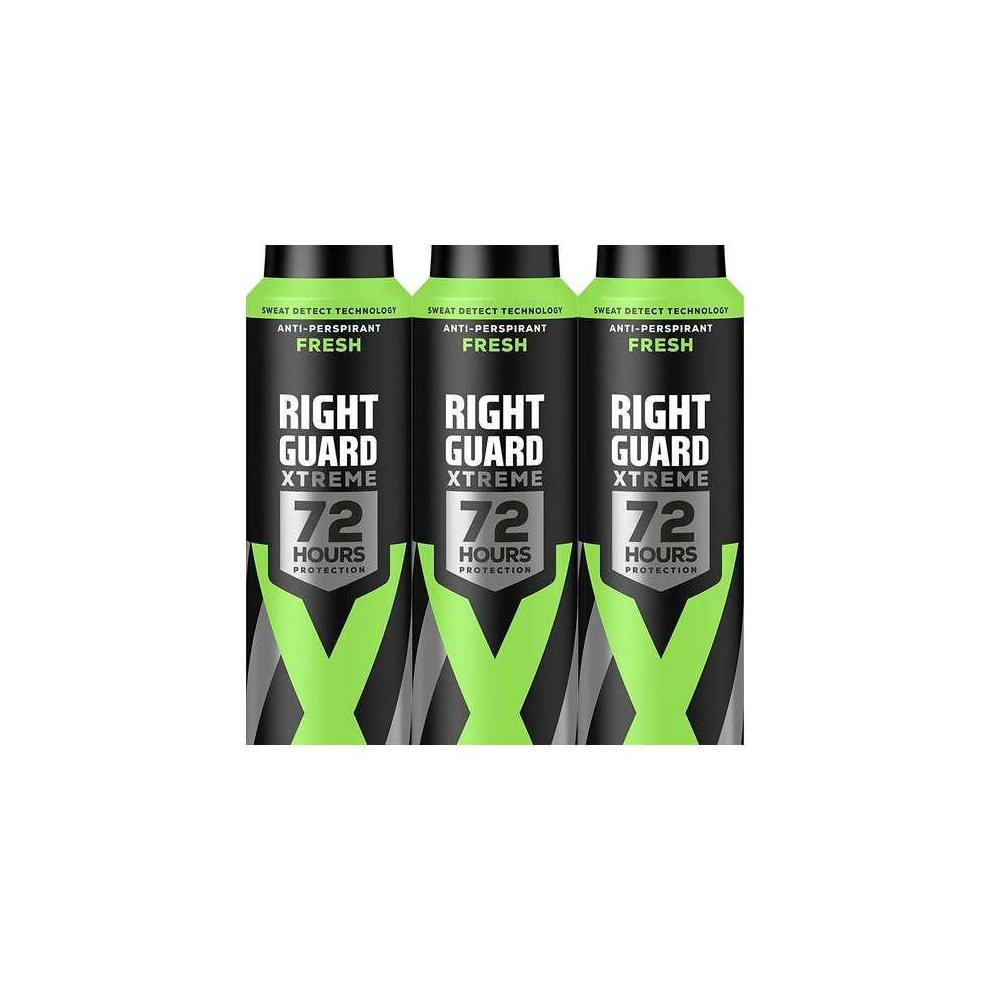 Right Guard Xtreme Fresh 72H Protection Anti-Perspirant, 150ml (Pack of 3)