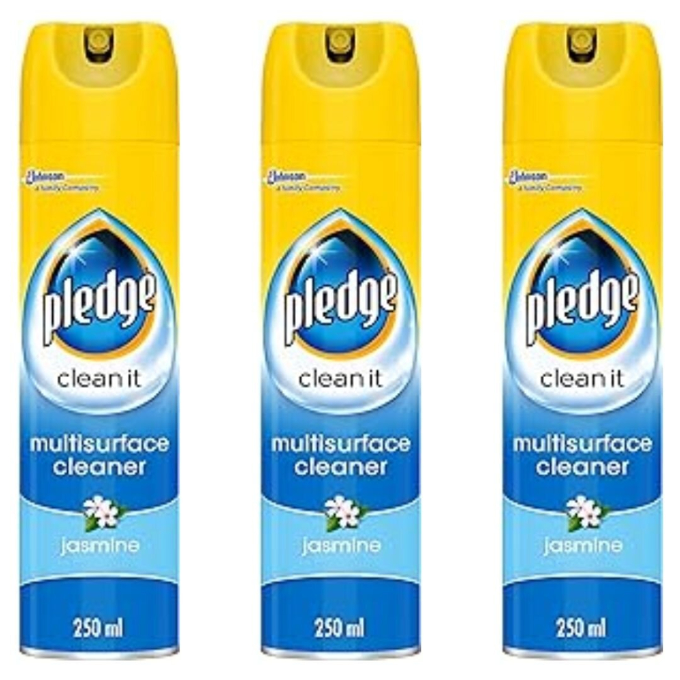 Pledge Jasmine Multi Surface Furniture Polish,250 ml (Pack of 3)