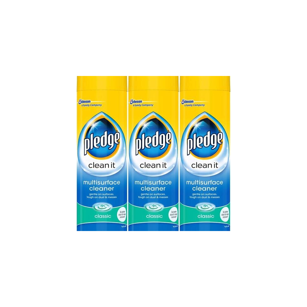 Pledge Multi Surface Classic Cleaner - 250ml (Pack of 3)