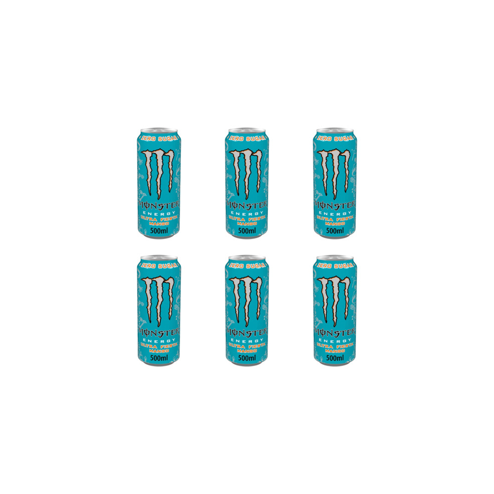 Monster Energy Monster Ultra Fiesta Mango Energy Drink 500Ml (Pack Of 6)