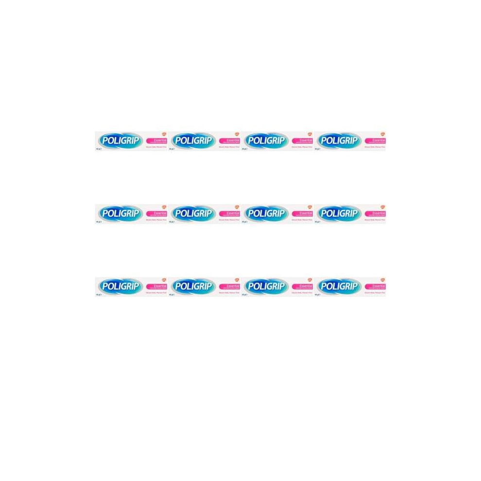 Poligrip Flavour Free Denture Fixative Cream Polygrip Essential 40g (Pack of 12)