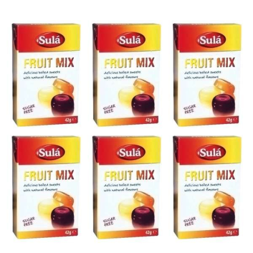 Sula Sugar Free Mixed Fruit 42 g (Pack of 6)